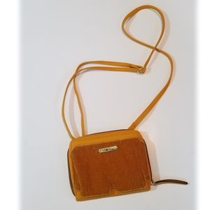 Betsey Johnson Purse Crossbody Shoulder Mustard